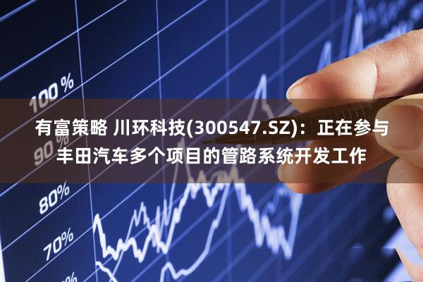 有富策略 川环科技(300547.SZ)：正在参与丰田汽车多个项目的管路系统开发工作