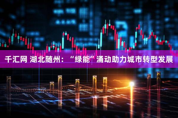 千汇网 湖北随州：“绿能”涌动助力城市转型发展